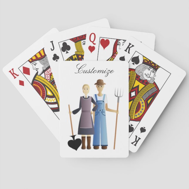 Bauern Ehefrau Queen of Spades Thunder_Cove Spielkarten (Rückseite)