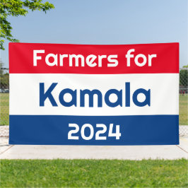 Bauern für Kamala Harris 2024 Banner