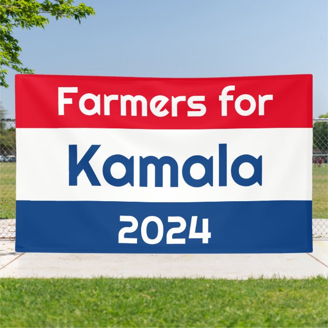 Bauern für Kamala Harris 2024 Banner (Außenbereich)