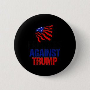 Bauern gegen Trump Anti Donald Trump American F Button