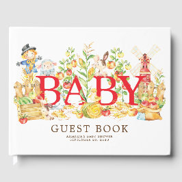 Bauern Market Baby Showbuch Gästebuch