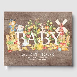 Bauern Market Baby Showbuch Gästebuch