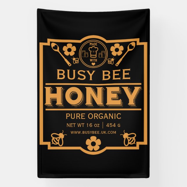 Bauern Market Honey Jar Banner (Vertikal)