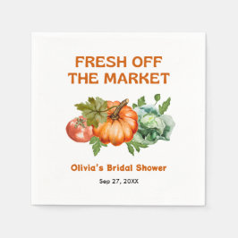 Bauern Markt frisch vor dem Brautparty des Marktes Serviette