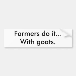 Bauern tun es… mit Ziegen Autoaufkleber