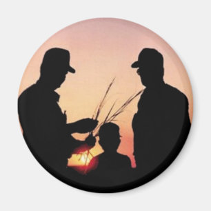 Bauern und Sonnenuntergänge Magnet