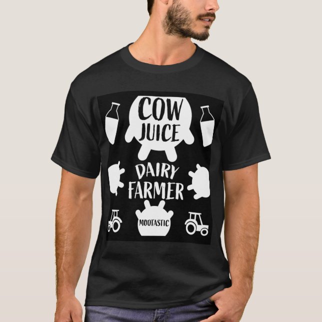Bauern von Pasture Dairy T-Shirt (Vorderseite)
