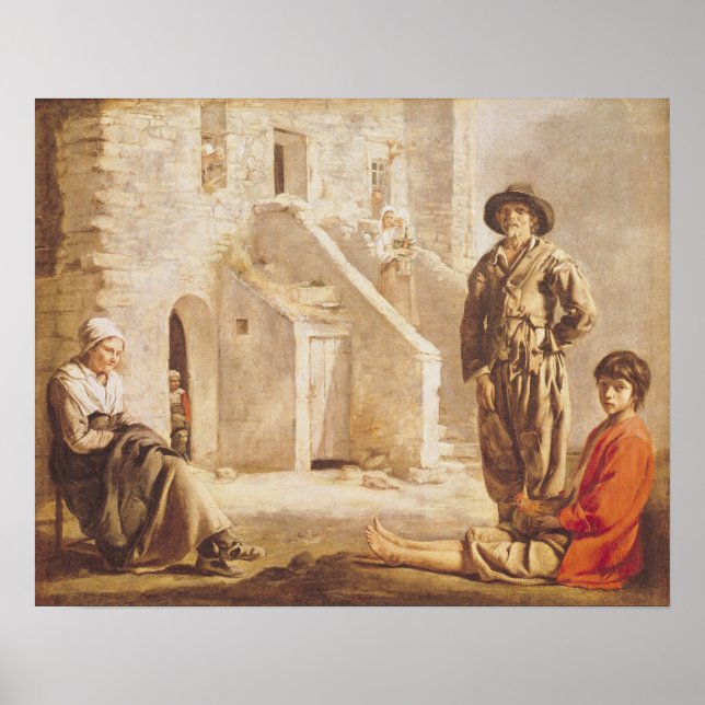 Bauern vor ihrem Haus, c.1641 Poster (Vorne)