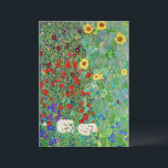 Bauerngarten Gustav Klimt mit Sonnenblumenmalereie<br><div class="desc">Bauerngarten Gustav Klimt mit Sonnenblumen Vintage Jugendstil-Malerei</div>