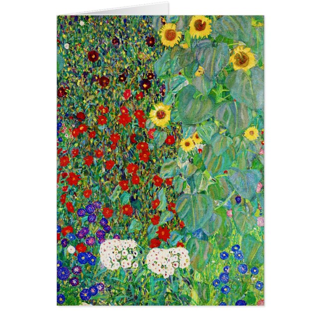 Bauerngarten Gustav Klimt mit Sonnenblumenmalereie (Vorne)