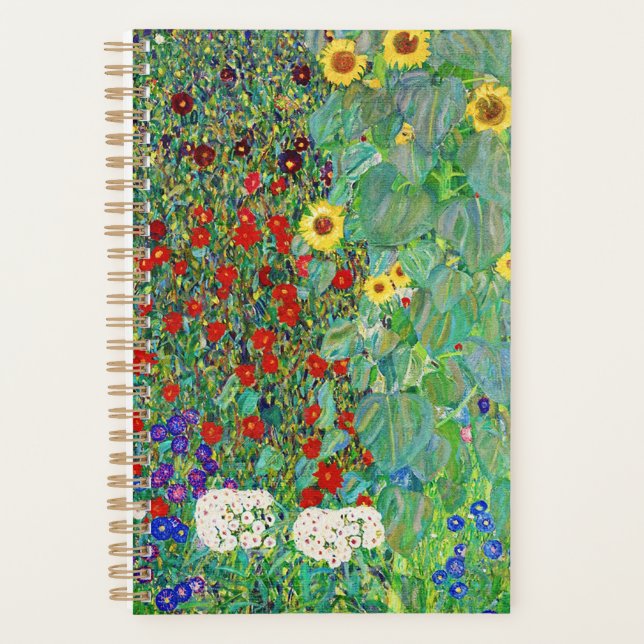 Bauerngarten Gustav Klimt mit Sonnenblumenmalereie Planer (Vorderseite)