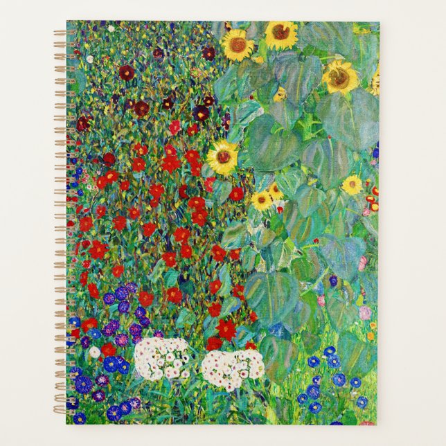 Bauerngarten Gustav Klimt mit Sonnenblumenmalereie Planer (Vorderseite)