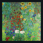 Bauerngarten Gustav Klimt mit Sonnenblumenmalereie Poster<br><div class="desc">Bauerngarten Gustav Klimt mit Sonnenblumen Vintage Jugendstil-Malerei</div>