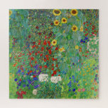 Bauerngarten Gustav Klimt mit Sonnenblumenmalereie Puzzle<br><div class="desc">Bauerngarten Gustav Klimt mit Sonnenblumen Vintage Jugendstil-Malerei</div>
