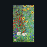 Bauerngarten Gustav Klimt mit Sonnenblumenmalereie Visitenkarte<br><div class="desc">Bauerngarten Gustav Klimt mit Sonnenblumen Vintage Jugendstil-Malerei</div>