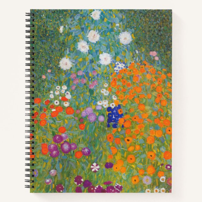 Bauerngarten - Gustav Klimt Notizbuch (Vorderseite)