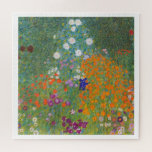 Bauerngarten Gustav Klimt Puzzle<br><div class="desc">Customize the border color as desired.</div>