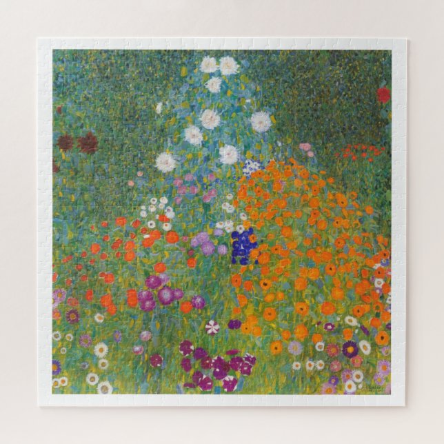 Bauerngarten Gustav Klimt Puzzle (Horizontal)