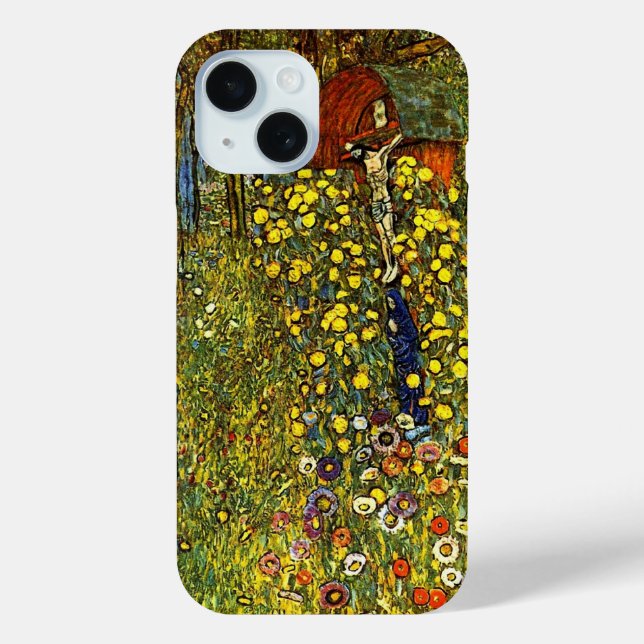 Bauerngarten mit Crucifix von Gustav Klimt Case-Mate iPhone Hülle (Rückseite)