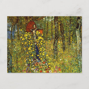 Bauerngarten mit Crucifix von Gustav Klimt Postkarte