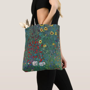 Bauerngarten mit Sonnenblume von Klimt, Vintage Bl