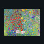 Bauerngarten mit Sonnenblumen Gustav Klimt Fußmatte<br><div class="desc">Bauerngarten mit Sonnenblumen Gustav Klimt</div>