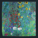 Bauerngarten mit Sonnenblumen, Gustav Klimt Halstuch<br><div class="desc">Gustav Klimt (14. Juli 1862 - 6. Februar 1918) war ein österreichischer symbolischer Maler und einer der prominentesten Mitglieder der Wiener Sezessionsbewegung. Klimt ist bekannt für seine Gemälde, Wandgemälde, Skizzen und andere Kunstobjekte. Neben seinen figurativen Werken, die Allegorien und Portraits enthalten, malte er Landschaften. Unter den Künstlern der Wiener Sezession...</div>