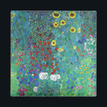 Bauerngarten mit Sonnenblumen, Gustav Klimt Magnet<br><div class="desc">Gustav Klimt (14. Juli 1862 - 6. Februar 1918) war ein österreichischer symbolischer Maler und einer der prominentesten Mitglieder der Wiener Sezessionsbewegung. Klimt ist bekannt für seine Gemälde, Wandgemälde, Skizzen und andere Kunstobjekte. Neben seinen figurativen Werken, die Allegorien und Portraits enthalten, malte er Landschaften. Unter den Künstlern der Wiener Sezession...</div>