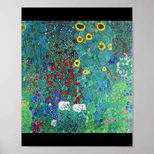 Bauerngarten mit Sonnenblumen, Gustav Klimt Poster