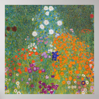 Bauerngarten mit Sonnenblumen — Gustav Klimt Poster