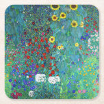 Bauerngarten mit Sonnenblumen, Gustav Klimt Rechteckiger Pappuntersetzer<br><div class="desc">Gustav Klimt (14. Juli 1862 - 6. Februar 1918) war ein österreichischer symbolischer Maler und einer der prominentesten Mitglieder der Wiener Sezessionsbewegung. Klimt ist bekannt für seine Gemälde, Wandgemälde, Skizzen und andere Kunstobjekte. Neben seinen figurativen Werken, die Allegorien und Portraits enthalten, malte er Landschaften. Unter den Künstlern der Wiener Sezession...</div>