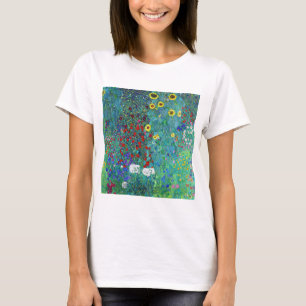 Bauerngarten mit Sonnenblumen, Gustav Klimt T-Shirt