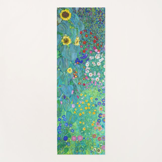Bauerngarten mit Sonnenblumen, Gustav Klimt Yogamatte (Vorderseite)