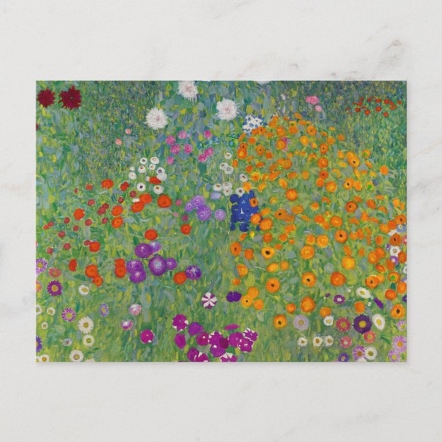 Bauerngarten, Ölmalerei, Gustav Klimt Postkarte (Vorderseite)