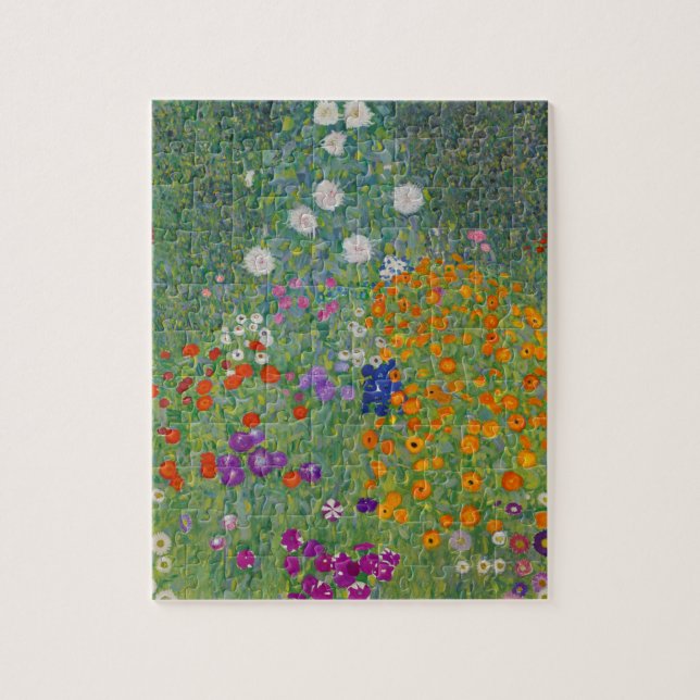 Bauerngarten, Ölmalerei, Gustav Klimt Puzzle (Vertikal)