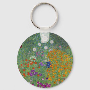 Bauerngarten, Ölmalerei, Gustav Klimt Schlüsselanhänger