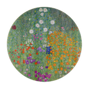 Bauerngarten, Ölmalerei, Gustav Klimt Schneidebrett