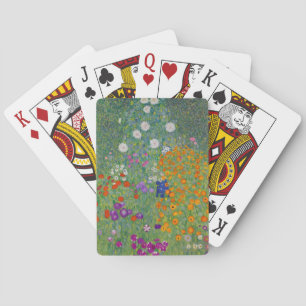 Bauerngarten, Ölmalerei, Gustav Klimt Spielkarten