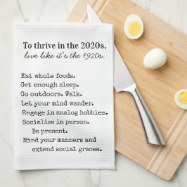 Bauernhaus 1920er Jahre einfach leben Geschirrtuch