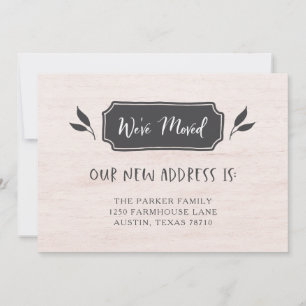 Bauernhaus   Adressänderung Ankündigung