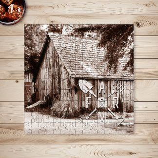 Bauernhaus Antiker Stall Puzzle
