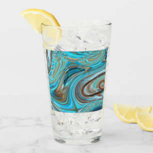 Bauernhaus aquamarin blau Woodgrain türkisfarbene  Glas