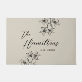 Bauernhaus Bloral Custom Beige Fußmatte