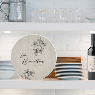 Bauernhaus Blumengewächse Jahrgang Schneidebrett