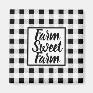 Bauernhaus Buffalo Karo Magnet