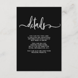 Bauernhaus Chic | Angaben zum Hochzeitgast Begleitkarte