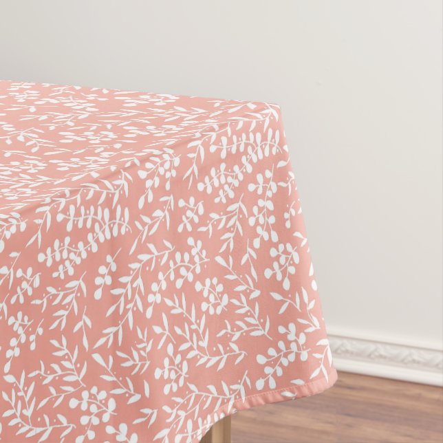Bauernhaus einfaches Blumenmuster in Rosa Tischdecke (Beispiel)