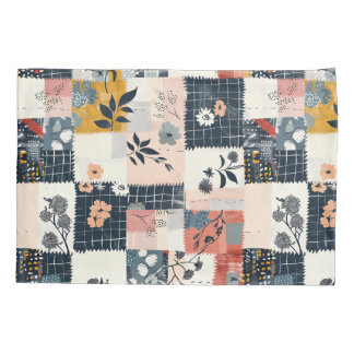 Bauernhaus Elegance Whimsical Floral Patchwork Sha Kissenbezug
