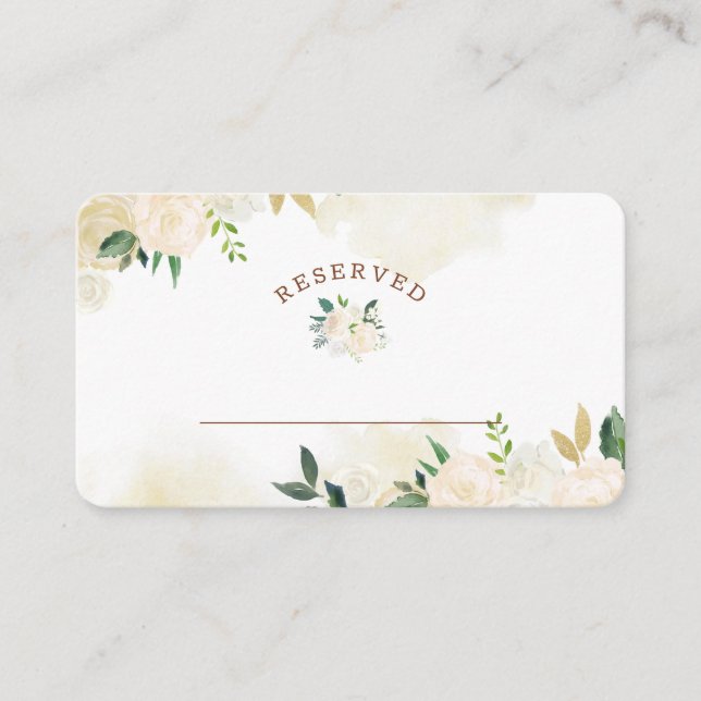 Bauernhaus Frische, rustikal reservierte Hochzeit Platzkarte (Vorderseite)