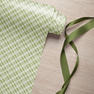 Bauernhaus Green Tartan Kariert Geschenkpapier